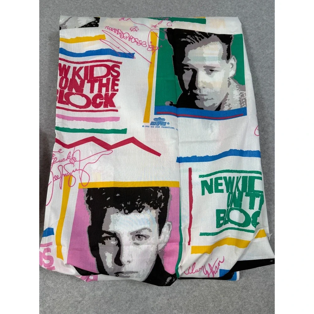 Vintage New Kids On The Block Twin Sheet Set 90s 2 Piece